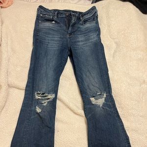American eagle dark wash flare jeans